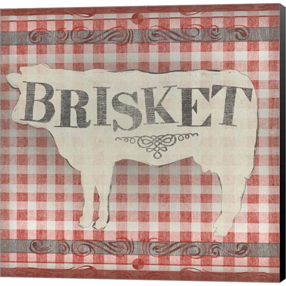 Gingham BBQ II by June Erica Vess, Canvas Wall Art, 12W x 12H