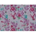 thumbnail image 2 of Zelouf Watercolor Floral Print W/silver Trans On Tulle  , Sewing, DIY, Crafts Fabric by the Yard, White/lilac/fuchsia, 3 Yard, 2 of 2