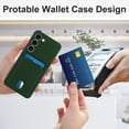 thumbnail image 6 of case for Samsung Galaxy S23 Case with Card Holder, Samsung S23 Wallet Case for Women Men Cover with Card Slot, Slim Thin Protective Phone Case for Samsung Galaxy S23 5G (Green), 6 of 7