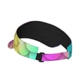 thumbnail image 3 of Easygdp Rainbow Scales2 Stretchy Visor - Unisex Visor Hat for Men and Women, UPF 50 Sun Protection Visor, Ultra-Light, 3 of 8