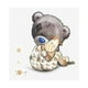 thumbnail image 1 of Precioso oso de dibujos animados DIY de pintura de imágenes de de imitación para niños Muñeca de oso Gloria Kit de pintura de diamante, 1 of 8