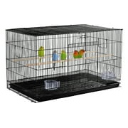 Renwick 30.5in Flight Cage with Wood Perches for Small birds, Black