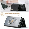 thumbnail image 2 of Compatible with OnePlus 12 Removable 2 in 1 Wallet Case,Retro Premium PU Leather Cell Phone Back Cover Magnetic Detachable with Trifold Wallet Credit Card Cash Holder Kickstand Case,Black, 2 of 9