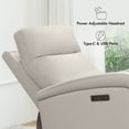 thumbnail image 4 of CHITA Electric Power Recliner, Zero Wall Hugger Recliners RV Recliners for Small Space Living Room, Faux Leather Single Sofa Chair with Adjustable Headrest USB&Type-C Charge, 4 of 6