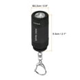 thumbnail image 2 of Linterna LED de llavero recargable mini Uxcell de 2.1" con carga USB negra, 2 of 6