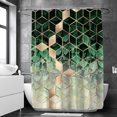 thumbnail image 5 of Cortina de ducha de tela, diseño impermeable y poliéster, de secado rápido, cortinas de ducha para baño, 5 of 5