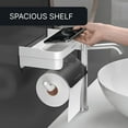 thumbnail image 6 of PARACASA Toilet Paper Holder Toilet Paper Roll Holder Toilet Tissue Holder for Bathroom & Kitchen Plastic, 6 of 8