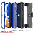 thumbnail image 6 of TASHHAR Samsung Galaxy A14 5G Case with Belt Clip Holster Military Grade Heavy Duty Protection 3 in 1 Shockproof Armor Rugged Durable for Galaxy A14 5G Phone - Dark Blue+Blue, 6 of 8