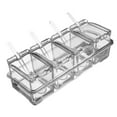 thumbnail image 2 of Siruishop Clear Seasoning Box 4 Grid Condiment Box for Restaurant Dining Table Camping, 2 of 8