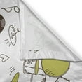 thumbnail image 3 of Ambesonne Popstar Party Kitchen Curtains, Love Music Sketch, 55"x39", Khaki Pale Blue Brown, 3 of 3