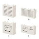thumbnail image 3 of Wosthever Contenedor de cable decorativo de escritorio para organización de enrutador, estante de enrutador Wifi montado en la pared, caja de Almacenamiento y organización del hogar B, 3 of 6