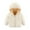 White, variant on XBASW Toddler Baby Kids Winter Jackets Fleece Hooded Coat Elastic Cuffs Warm Outerwear for Boys Girls 18M-6Y