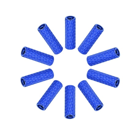 M3x15mm Aluminum Standoff with Mesh Texture Column Spacer for RC Airplane FPV Quadcopter CNC Blue 10PCS