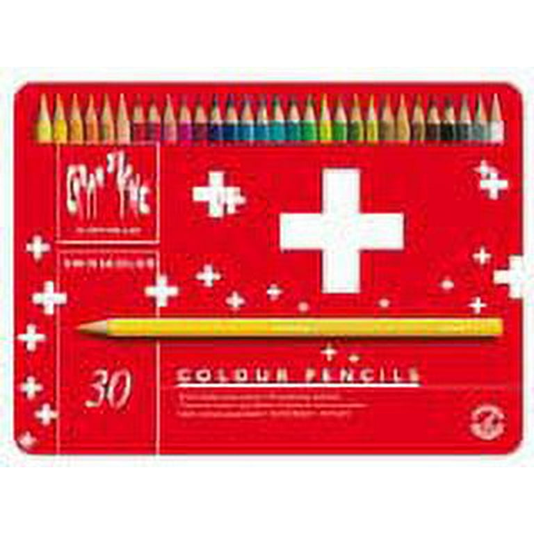 Caran d'Ache Swisscolor Water-Soluble Colored Pencils - Set of 30 