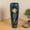 Blue, variant on Alukang Vase Shaped Outdoor Water Fountain with LED Light, Blue Ceramic Textured Resin Cascading Floor Fountain, Freestanding Water Feature for Patio Balcony Indoor