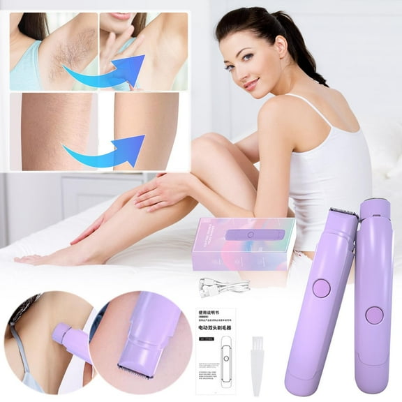 up to 65% off karymi Women's Double Headed Electric Shaver Women's Hair Removal Device Multi Purpose Leg Hair Private Area and Pubic Hair Trimming Tool Gifts for Women