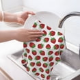 thumbnail image 6 of Sikiie Hand Drawn Strawberry Waffle Weave Kitchen Dish Cloth,Super Absorbent Kitchen Dish Towels 16*26 Inches for Dish Rags Washing Dishes, Drying Dishes, 6 of 7