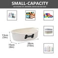 thumbnail image 3 of Dog Toy Baskets pet Toy Basket Storage in Small Shallow Stuff bin - Perfect for Collect Puppy Toys, cat Toy, Grooming Stuff, Diapers, Bed, for Bathroom, Playroom, Closet, Home - Beige, 3 of 7