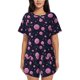 thumbnail image 1 of Fotbe Pink Planets And Stars Conjunto de Pijama Estampado para Mujer, 2 Piezas, Ropa de Dormir con Camiseta de Manga Corta y Shorts Suaves-XX-Large, 1 of 6