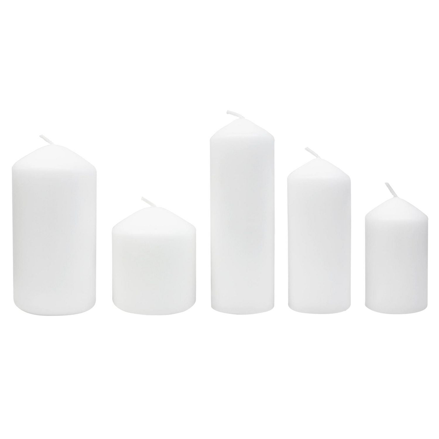 Mainstays Unscented Pillar Candle Set