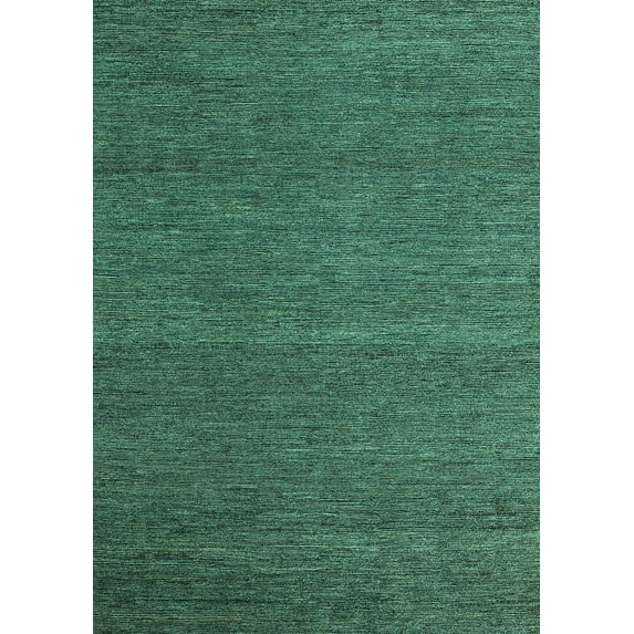 Ahgly Company Machine Washable Indoor Rectangle Abstract Turquoise Blue Modern Area Rugs, 4' x 6'