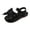 a68-Black, variant on KPOPLK Girls Sandals Slip-on Elastic Ankle Cross Strappy Dress Sandals Flats Summer Shoes Little Big Kids Sandals Size 6,Black