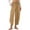 Khaki, variant on Seductiva Women's Pants Women's Summer High Waisted Baggy Pants Casual Ankle Length Trouser Slacks with Pockets Business Work Casual Pants