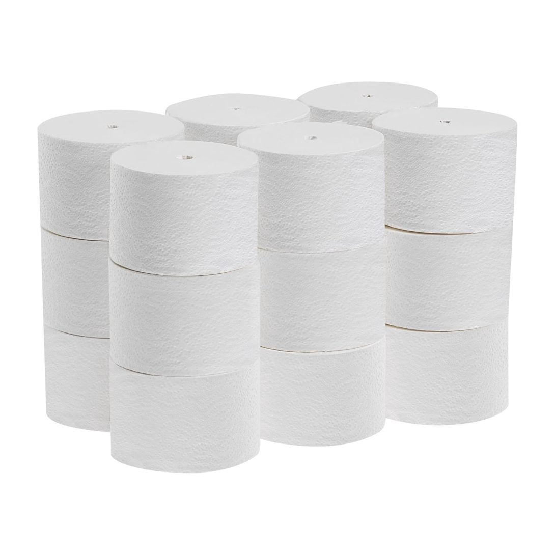 ANGEL SOFT ULTRA PROFESSIONAL SERIES® COMPACT® PREMIUM EMBOSSED CORELESS 2-PLY HIGH-CAPACITY TOILET PAPER, 660 SHEETS/ROLL, 18 ROLLS