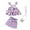 Purple, variant on Tiny Cutey Toddler Baby Girl Clothes Outfits Summer Cute Sleeveless Bowknot Top Shorts Set with Bag for 18-24 Months