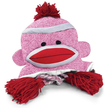 Pennington Bear Company The Original Sock Monkey Hat, Knit, Plush Material, Adult Size (Pink)