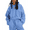 Blue, variant on Women's Fleece Jogger Sets 2 Pieces Sweatsuits Outfits Crop Top Hoodies Jogger Pants