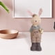 thumbnail image 5 of Adorno de estatua de conejo adorable, conejito de Pascua, figuras artesanales, escultura de animales para masculino, 5 of 9