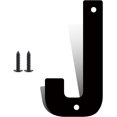thumbnail image 1 of 12 Inch Modern Metal House Numbers, Metal Letter, Black Door Number, Metal Mailbox Numbers and Letters, Metal House Address Letters and Numbers for Outside Signs (J), 1 of 8