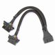 thumbnail image 4 of 2 iN 1 OBD2 Extension Cable Male to 2 Female Splitter Car Computer Connection Conversion Plug Socke, 4 of 5