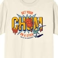 thumbnail image 2 of SpongeBob SquarePants Chum Bucket Get Your Chum On A Stick Men's Natural Short Sleeve Tee-XL, 2 of 4