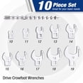 thumbnail image 3 of Juego de llaves Crowfoot WORKPRO 3/8 Drive, 10 piezas, 10-19 mm, 3 of 7