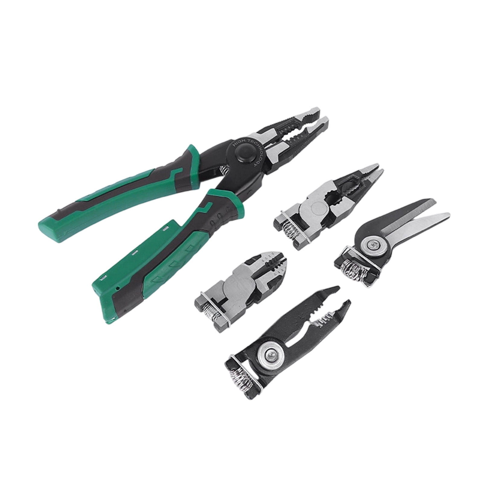 Wire Stripper With Voltage Tester, Multi Function Electric Pliers For Cutting And Splitting, Heavy Duty Steel Wire Cutter Tool, 8 In 1 Electrical Pliers