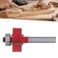 thumbnail image 4 of Tungsten Alloy Router Bit, Accurate Wear Resistant Incisive Adjustable Depth T Type Router Bit Oxidized With PTFE Coating For Woodworking 1/4x3/16,1/4x1/2,1/4x3/8, 4 of 8