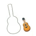thumbnail image 1 of Guitar Shapes Biscuit Cutter Stainless Steel Sandwich Cutter for Kids Adults, 1 of 1