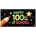 thumbnail image 5 of LUUFILx Happy 100th Day of School Banner Celebration Decorations Colorful Backdrop School Party Supplies Classroom Event Background Photography Props, 5 of 8