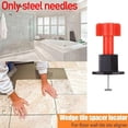 thumbnail image 3 of 100Pcs Reusable Tile Leveling System Anti-Lippage Positioning T-Lock New H9M6, 3 of 9