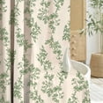 thumbnail image 5 of Sanmadrola Shower Curtain Floral Plant Shower Curtain Set with Tassels, Heavy Duty Faux Cotton Linen Cottagecore Boho Vintage Rustic Shower Curtains with Hooks for Bathroom Decor, 72x72 in, 5 of 8