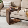 thumbnail image 4 of Set of 2 C-Shaped End Tables for Couch, Narrow Sofa Side Tables, Wood C Tables for Living Room, Bedroom, Small Spaces, 4 of 10