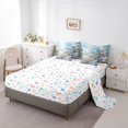 thumbnail image 5 of spefrowx 3D Underwater White Jellyfish Twin Bedding for Teens, Pale Aqua Sculpted Spotted Starfish Coral Bedding Comforter Set, Stars Reversible, 7-Piece, 5 of 6