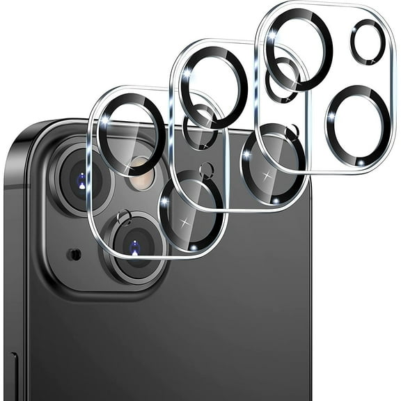 3-Pack HD Tempered Glass Camera Lens Protector for iPhone 14 / iPhone 14 Plus