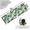 thumbnail image 5 of Yayeee Runner Rug for Bedroom 2'x6' Machine Washable Hallway Non Slip Mat, Army Green Camouflage Pattern, 5 of 8