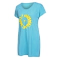 thumbnail image 3 of Innerwin Tee Short Sleeve Ladies Tops Work V Neck Loose T Shirt Blue 2XL, 3 of 8