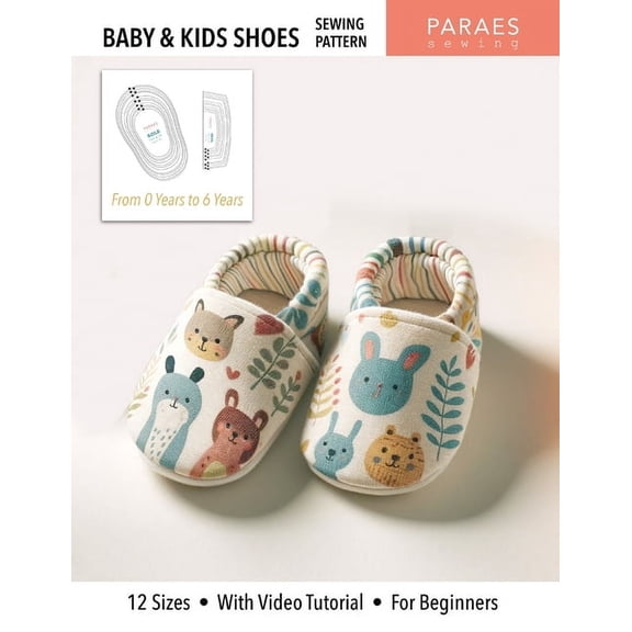 Paraes Sewing Patterns Baby & Kids Sewing Pattern: 12 Sizes - With Video Tutorial - For Beginners, (Paperback)