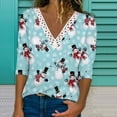 thumbnail image 1 of Pntutb Casual Mujer Cuello en V Verano Sexy Estampado Regular Mujer Manga larga top Pntutb Pntutb-2863, 1 of 5