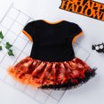 thumbnail image 4 of De Conjunto de 2 piezas de vestido de manga corta y diadema para niñas y bebés, trajes de Halloween, 4 of 8